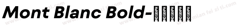 Mont Blanc Bold字体转换